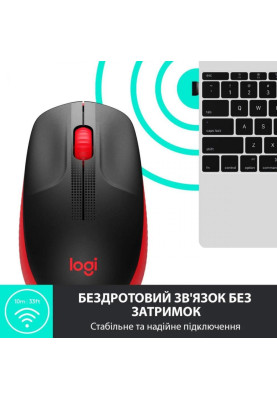 Миша Logitech M190 Wireless Red (910-005908)