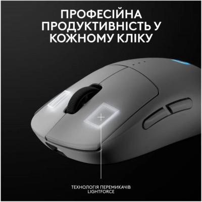 Миша Logitech PRO 2 Lightspeed White (910-007302)