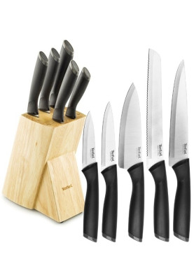 Набір ножів Tefal Comfort з підставкою 6 предметів K221SA14