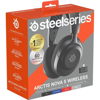 Навушники з мікрофоном SteelSeries Arctis Nova 5 Black (61670)