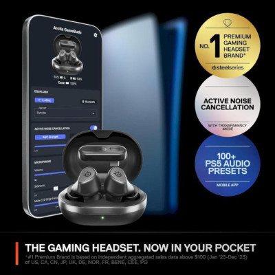 Навушники TWS SteelSeries Arctis GameBuds Black (61680)