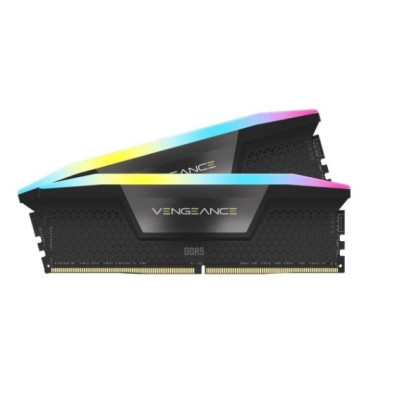 Пам'ять для настільних комп'ютерів Corsair 64 GB (2x32GB) DDR5 6000 MHz Vengeance RGB AMD EXPO (CMH64GX5M2B6000Z30)