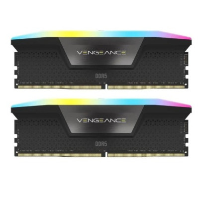 Пам'ять для настільних комп'ютерів Corsair 64 GB (2x32GB) DDR5 6000 MHz Vengeance RGB (CMH64GX5M2B6000Z40)