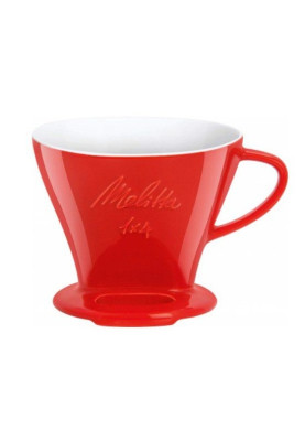 Пуровер Melitta Porcelain Filter Cone 1x4 Red (4006508219032)