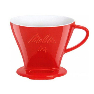 Пуровер Melitta Porcelain Filter Cone 1x4 Red (4006508219032)
