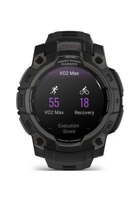 Смарт-годинник Garmin Instinct 3 45mm AMOLED Black with Black Band (010-02936-00)
