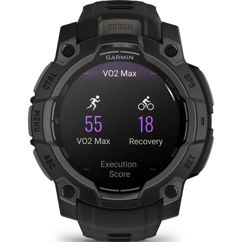 Смарт-годинник Garmin Instinct 3 45mm AMOLED Black with Black Band (010-02936-00)