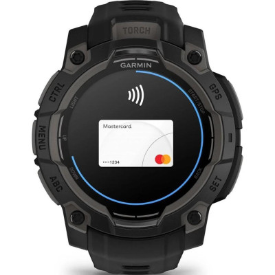 Смарт-годинник Garmin Instinct 3 45mm AMOLED Black with Black Band (010-02936-00)