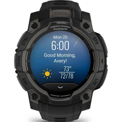 Смарт-годинник Garmin Instinct 3 45mm AMOLED Black with Black Band (010-02936-00)