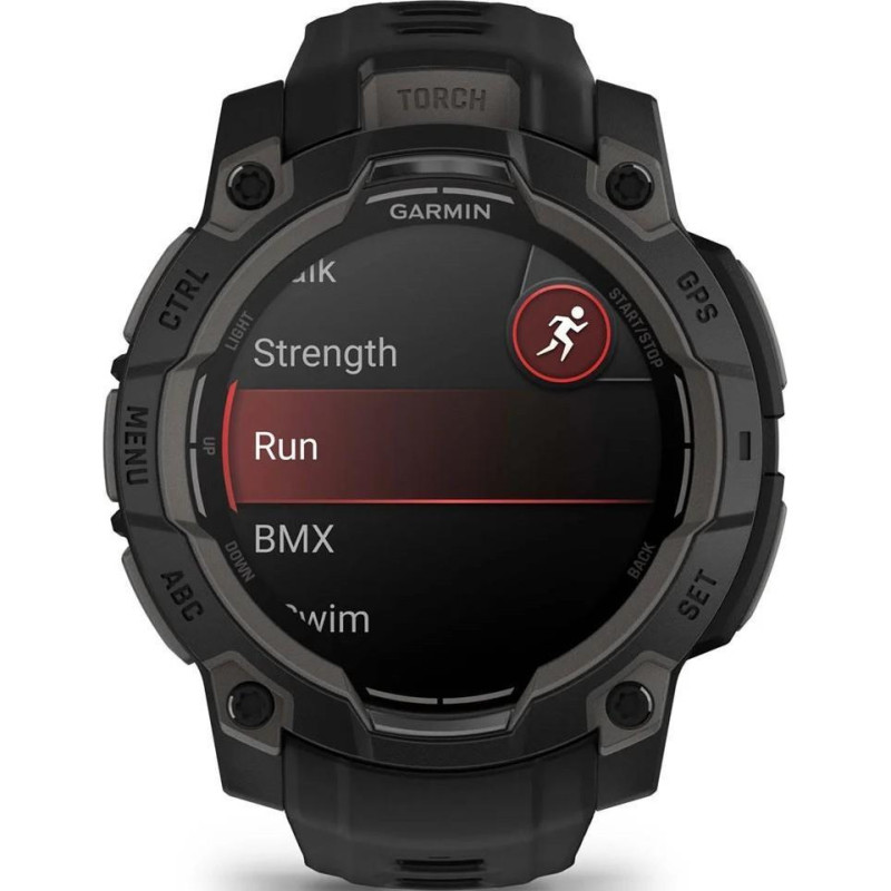 Смарт-годинник Garmin Instinct 3 45mm AMOLED Black with Black Band (010-02936-00)