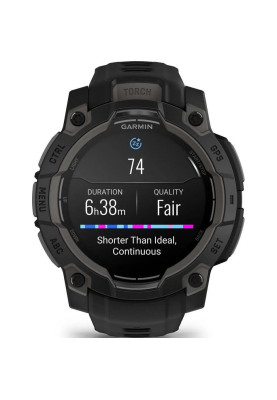Смарт-годинник Garmin Instinct 3 45mm AMOLED Black with Black Band (010-02936-00)