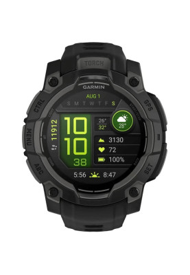 Смарт-годинник Garmin Instinct 3 50mm AMOLED Black with Charcoal Band (010-03020-00)