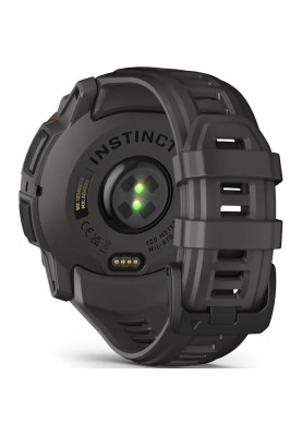 Смарт-годинник Garmin Instinct 3 50mm Solar Black with Charcoal Band (010-02935-00)