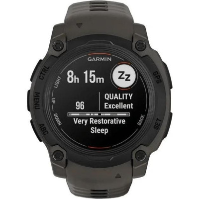 Смарт-годинник Garmin Instinct E 40mm Black with Charcoal Band (010-02932-00)