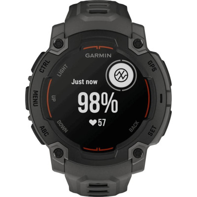 Смарт-годинник Garmin Instinct E 45mm Black with Charcoal Band (010-02933-00)