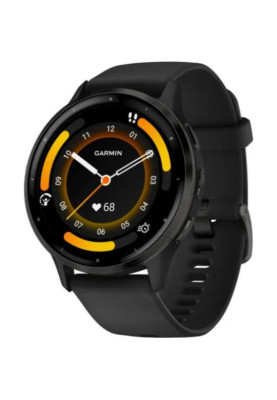 Смарт-годинник Garmin Venu 3 Slate Stainless Steel Bezel with Black Case and Silicone Band (010-02784-01/51/41)