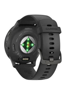 Смарт-годинник Garmin Venu 3 Slate Stainless Steel Bezel with Black Case and Silicone Band (010-02784-01/51/41)