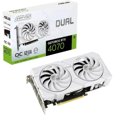 Відеокарта ASUS DUAL-RTX4070-O12G-EVO-WHITE