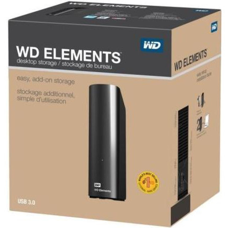 Жорсткий диск WD Elements Desktop 14 TB (WDBWLG0140HBK)