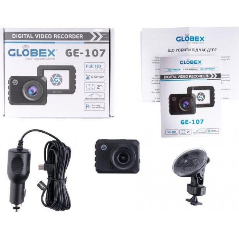 Автомобільний відеореєстратор Globex GE-107