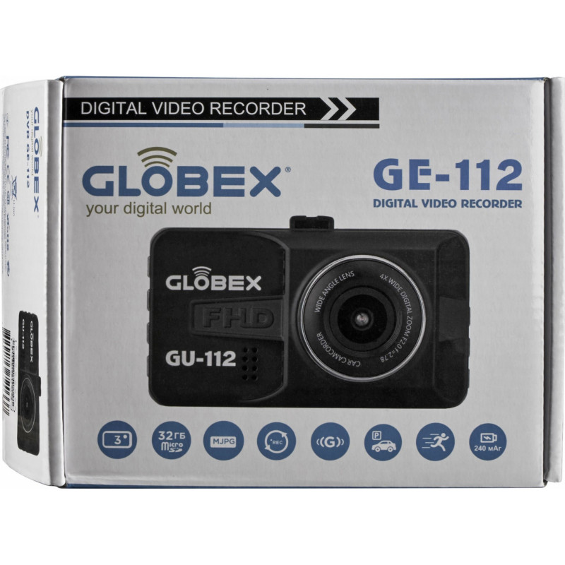 Автомобільний відеореєстратор Globex GE-112