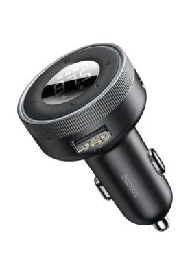 FM-трансмітер Baseus Car Wireless MP3 Charger (Wireless 5.0+5V/3.4A) Black (CCLH-01)
