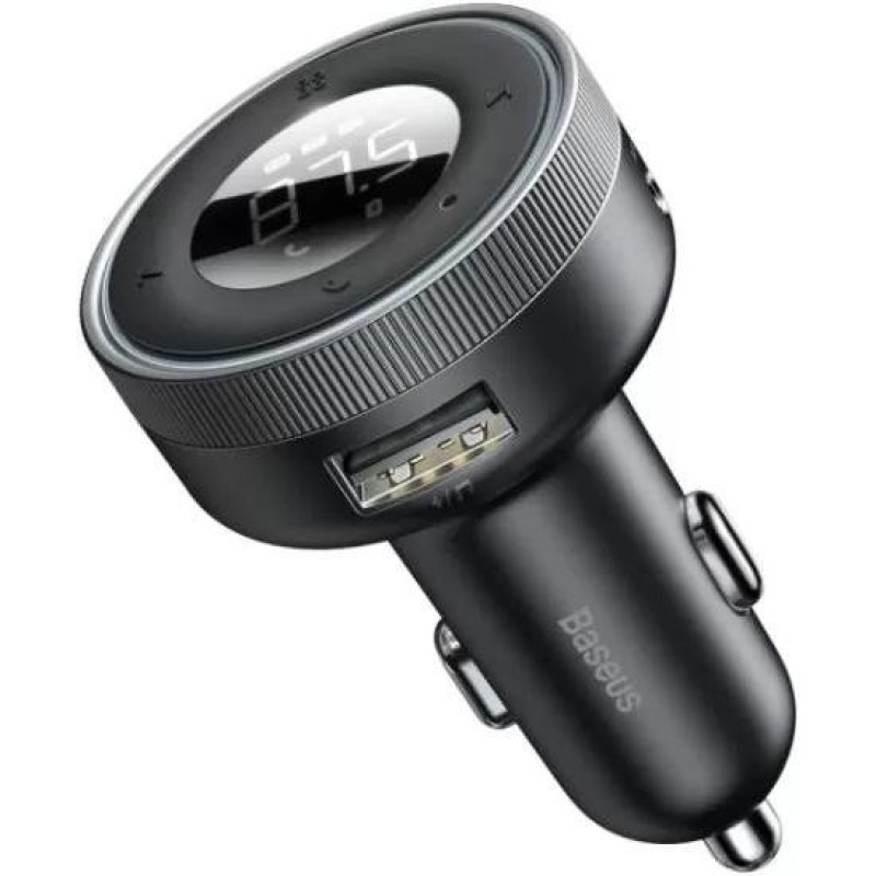 FM-трансмітер Baseus Car Wireless MP3 Charger (Wireless 5.0+5V/3.4A) Black (CCLH-01)