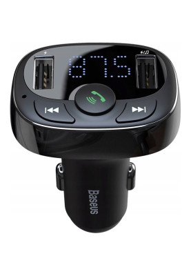 FM-трансмітер Baseus FM Launcher S-09 2.4A 2USB Black (CCMT000301)