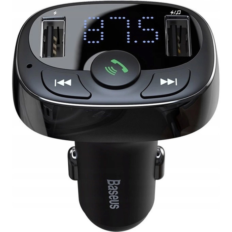 FM-трансмітер Baseus FM Launcher S-09 2.4A 2USB Black (CCMT000301)