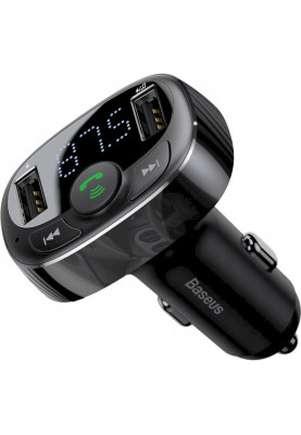 FM-трансмітер Baseus FM Launcher S-09 2.4A 2USB Black (CCMT000301)