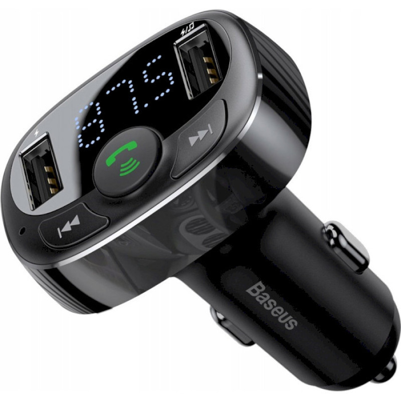 FM-трансмітер Baseus FM Launcher S-09 2.4A 2USB Black (CCMT000301)