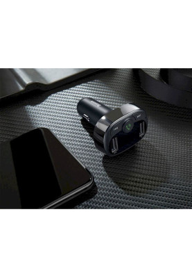 FM-трансмітер Baseus FM Launcher S-09 2.4A 2USB Black (CCMT000301)