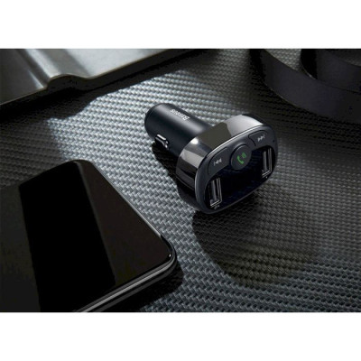 FM-трансмітер Baseus FM Launcher S-09 2.4A 2USB Black (CCMT000301)