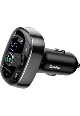FM-трансмітер Baseus FM Launcher S-09 2.4A 2USB Black (CCMT000301)