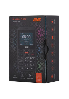 Мобільний телефон (бабушкофон) 2E T180 MAX Black (688130251051)