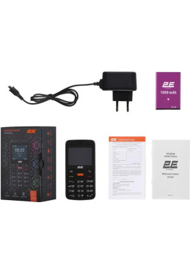 Мобільний телефон (бабушкофон) 2E T180 MAX Black (688130251051)