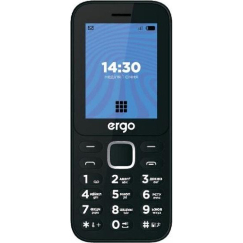 Мобільний телефон ERGO E241 Dual Sim Black