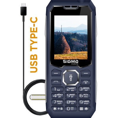 Мобільний телефон Sigma mobile X-style 341 BRO Blue