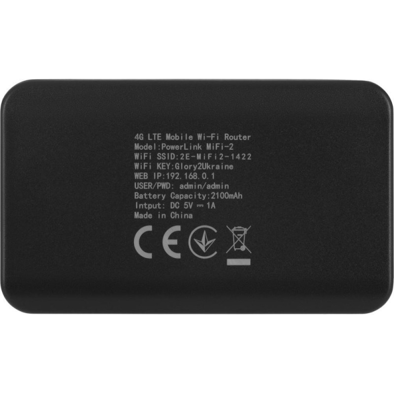 Модем 4G/3G + Wi-Fi роутер 2E PowerLink MiFi-2 (694743655346)