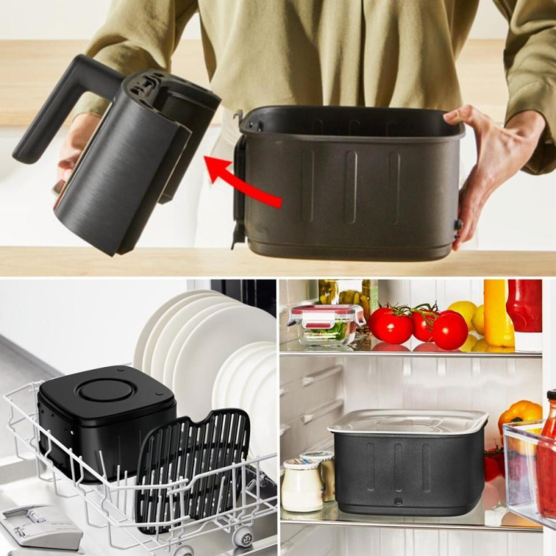 Мультипіч (аерофритюрниця) Tefal Easy Fry Silence Vision XL EY5568E0