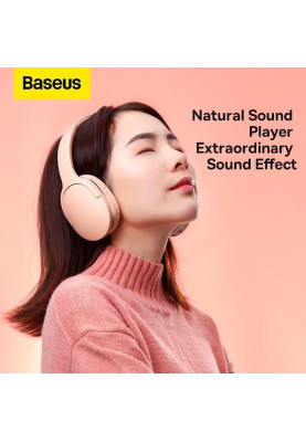 Навушники з мікрофоном Baseus Encok D02 Pro Pink (NGD02-C04)