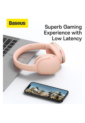 Навушники з мікрофоном Baseus Encok D02 Pro Pink (NGD02-C04)