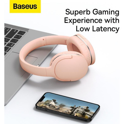 Навушники з мікрофоном Baseus Encok D02 Pro Pink (NGD02-C04)