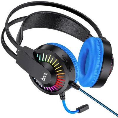 Навушники з мікрофоном Hoco W105 Black/Blue