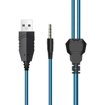 Навушники з мікрофоном Hoco W105 Black/Blue