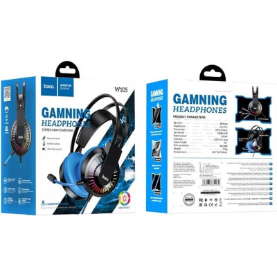 Навушники з мікрофоном Hoco W105 Black/Blue
