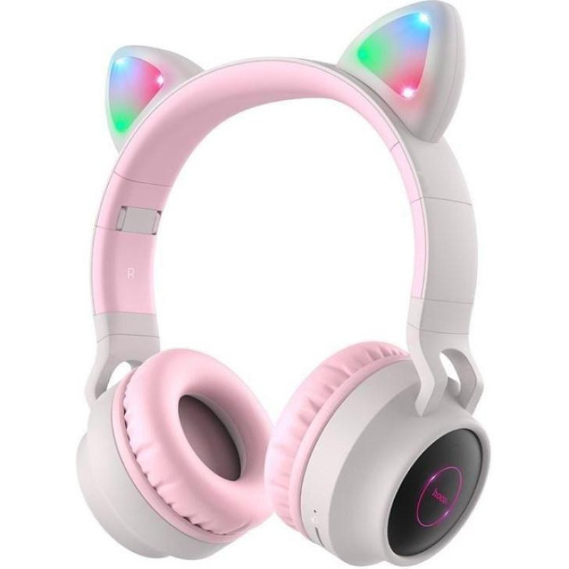Навушники з мікрофоном Hoco W27 Cat Ear Grey