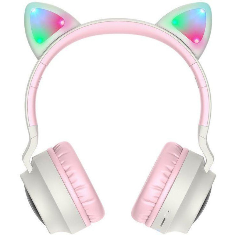 Навушники з мікрофоном Hoco W27 Cat Ear Grey