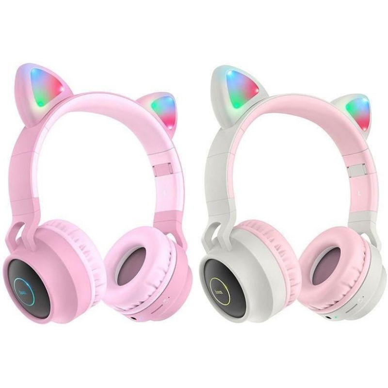Навушники з мікрофоном Hoco W27 Cat Ear Grey
