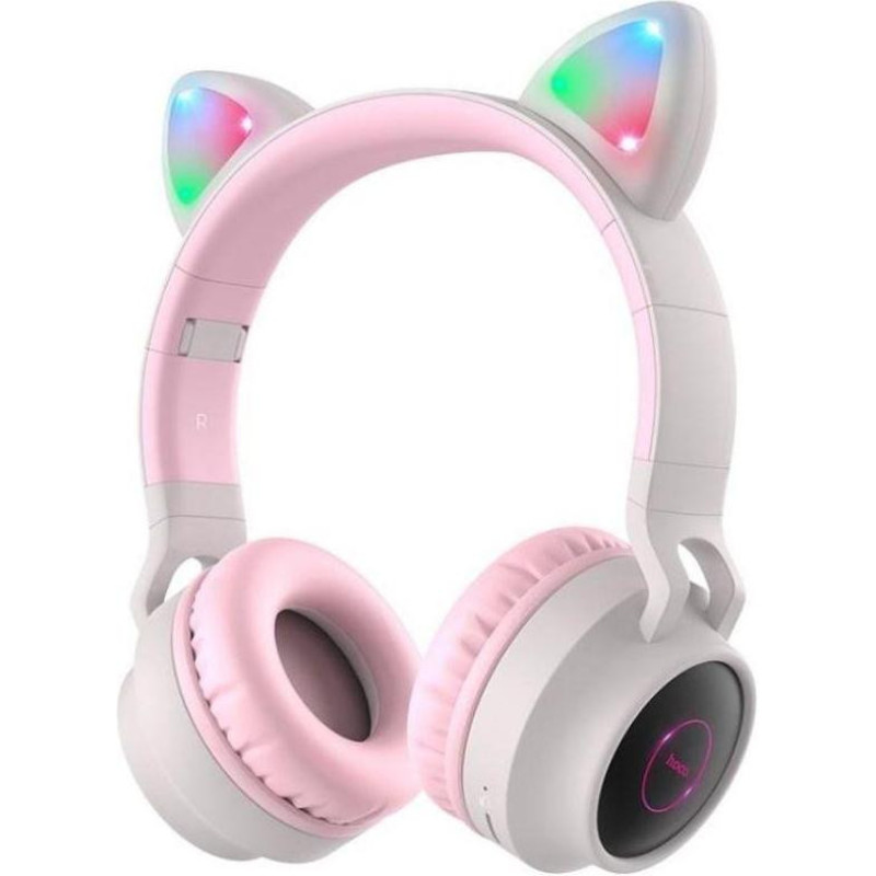 Навушники з мікрофоном Hoco W27 Cat Ear Grey